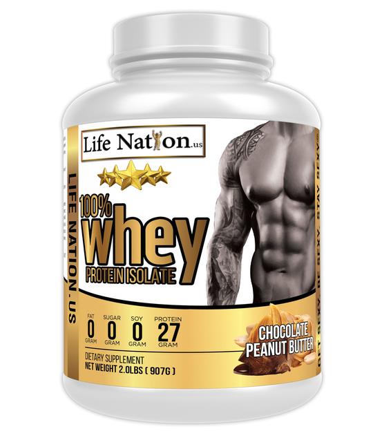LifeNation.us Gold Whey Protein Isolate - Chocolate 2lb
