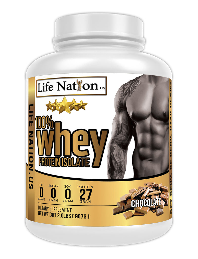 LifeNation.us Gold Whey Protein Isolate - Chocolate 2lb